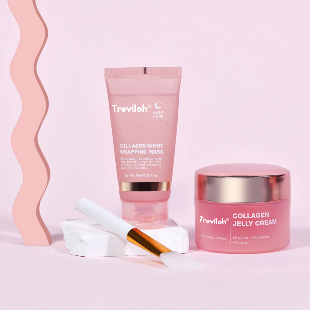 Collagen Night Mask + Free Collagen Jelly Cream and Application Brushes
