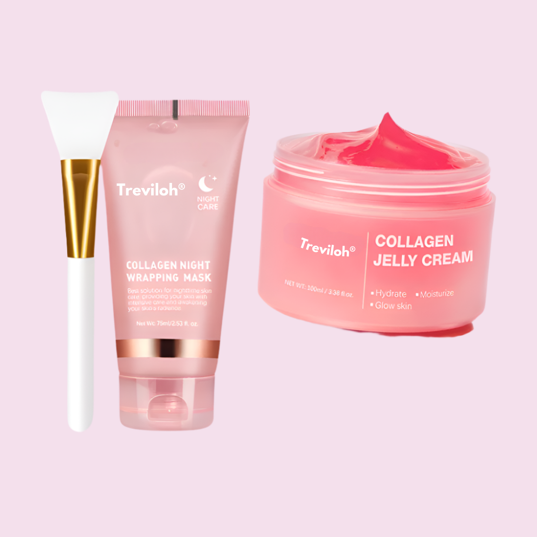 Collagen Night Mask + Free Collagen Jelly Cream and Application Brushes